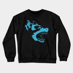 Angry Dog Barking German Shepherd Rescue Puppy Bark Crewneck Sweatshirt